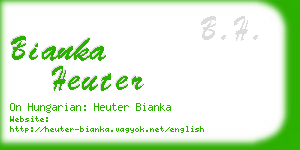 bianka heuter business card